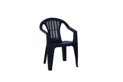 Fauteuil de jardin plastique coloris graphite H.72 cm Bica