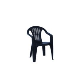 Fauteuil de jardin plastique coloris graphite H.72 cm Bica