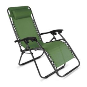 Fauteuil de jardin pliant relax vert  Oviala