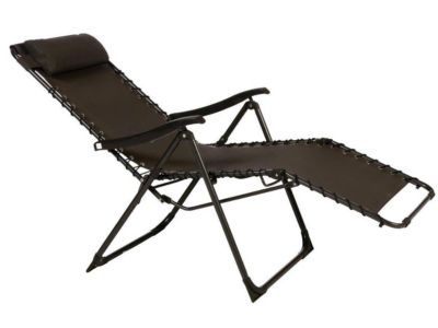 Fauteuil de jardin relax SILOS Gris anthracite - Hespéride