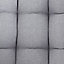 Fauteuil de jardin rocking chair Paopao acier et polyester gris H.44 cm