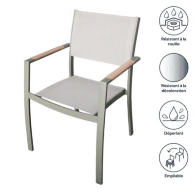 Fauteuil de jardin Rowa couleur vert Goodhome
