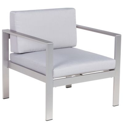Fauteuil de jardin SALERNO Métal Gris clair