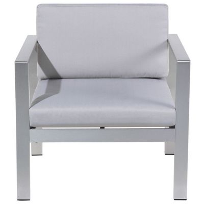 Fauteuil de jardin SALERNO Métal Gris clair