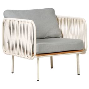 Fauteuil de jardin SENISE Métal Gris