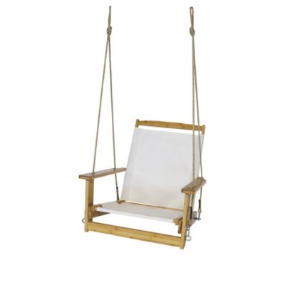 Fauteuil de jardin à suspendre en bois avec accoudoirs  Dimensions 70x102x96 cm