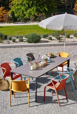 Fauteuil de jardin Town polypropylène moutarde