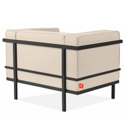 Fauteuil de jardin TRIGLO Chaise de jardin, gris foncé/crème
