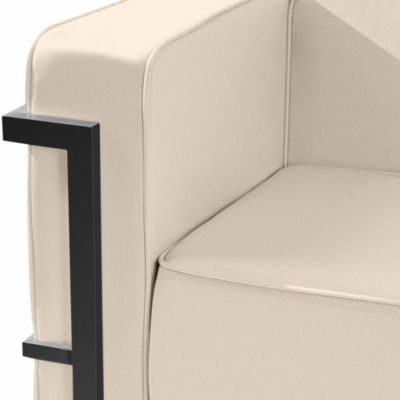 Fauteuil de jardin TRIGLO Chaise de jardin, gris foncé/crème