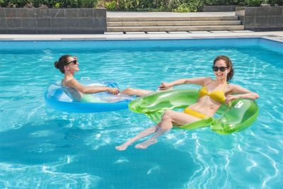 Fauteuil de piscine Lazy lounge Bestway L.152 x l.99cm vert et bleu
