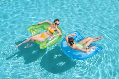Fauteuil de piscine Lazy lounge Bestway L.152 x l.99cm vert et bleu