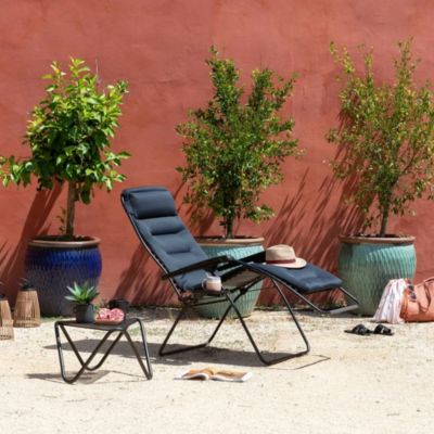 Fauteuil de relaxation pliant Lafuma Aircomfort Rsx Clip XL acier et polyester noir acier
