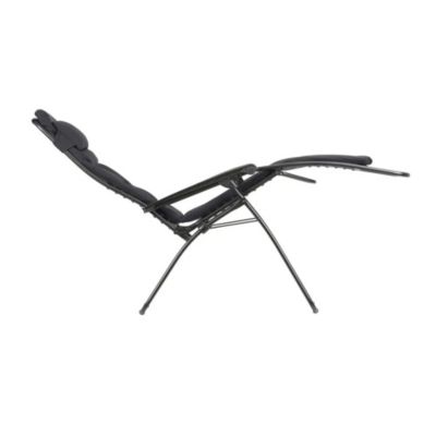Fauteuil de relaxation pliant Lafuma Aircomfort Rsx Clip XL acier et polyester noir acier