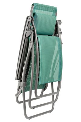 Fauteuil de relaxation pliant Lafuma Rclip acier et polyester vert chlorophylle