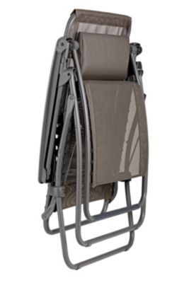 Fauteuil de relaxation pliant Lafuma Rsxa Clip marron graphite