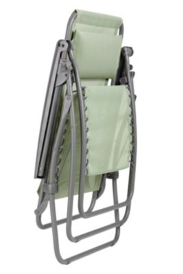 Fauteuil de relaxation pliant Lafuma RT2 acier et polyester vert moss
