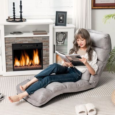 Fauteuil Sol Réglable 14 Positions - Chaise Japonaise Pliable, Support 150kg