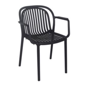 Fauteuil de terrasse noir  Oviala