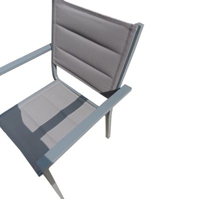 Fauteuil Empilable New York - Aluminium - Gris Anthracite