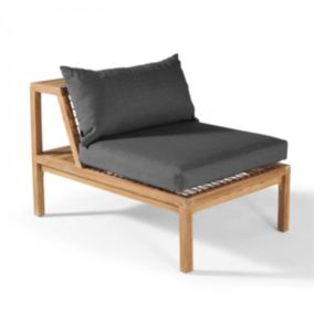 Fauteuil en bois gris - Oviala