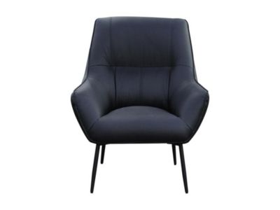 Fauteuil en cuir noir STABIA - Vente-unique