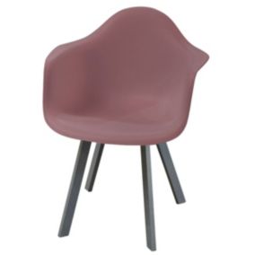 Fauteuil en forme de coque (65x63x81.5 cm - Rouge)