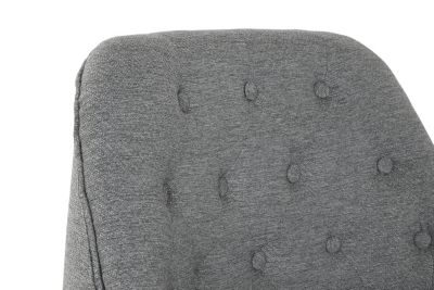 Fauteuil en métal polyester 65 x 73 x 79,5 cm gris
