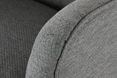 Fauteuil en métal polyester 65 x 73 x 79,5 cm gris