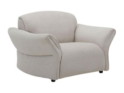 Fauteuil en tissu beige BODURA