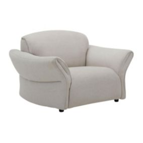 Fauteuil en tissu beige BODURA