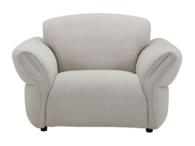 Fauteuil en tissu beige BODURA