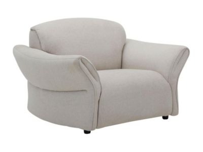 Fauteuil en tissu beige BODURA