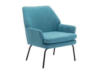 Fauteuil en tissu bleu PALMARELO