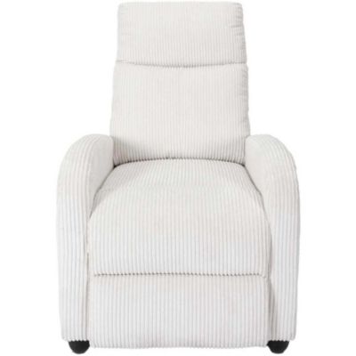 Fauteuil en tissu côtelé 3 positions ajustables Scott