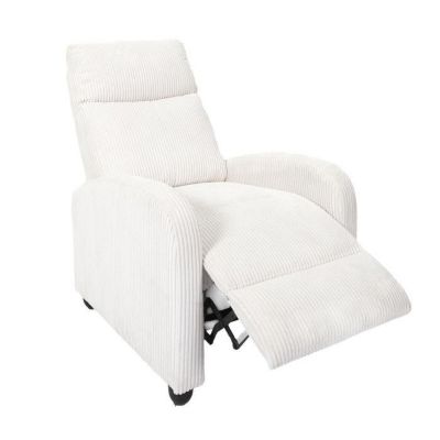 Fauteuil en tissu côtelé 3 positions ajustables Scott