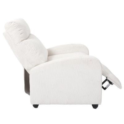 Fauteuil en tissu côtelé 3 positions ajustables Scott