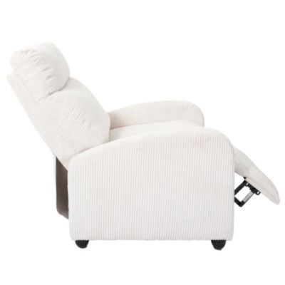 Fauteuil en tissu côtelé 3 positions ajustables Scott