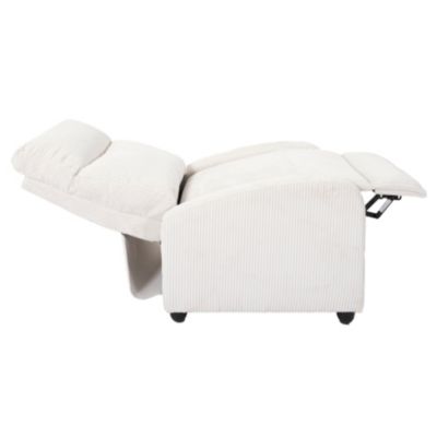 Fauteuil en tissu côtelé 3 positions ajustables Scott