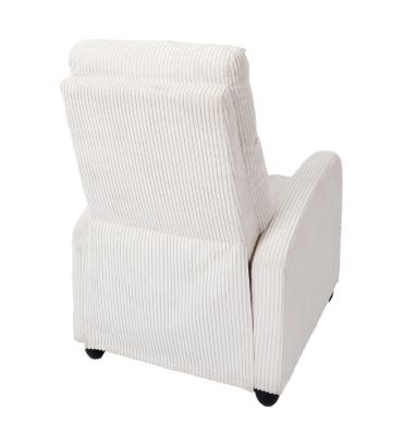 Fauteuil en tissu côtelé 3 positions ajustables Scott