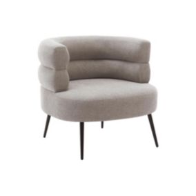 Fauteuil en tissu gris CAMEDO - Vente-unique