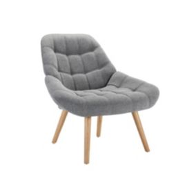 Fauteuil en tissu gris LUOSTO - Vente-unique