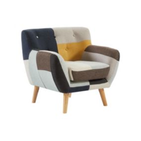 Fauteuil en tissu patchwork SERTI II