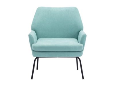 Fauteuil en tissu vert d'eau PALMARELO