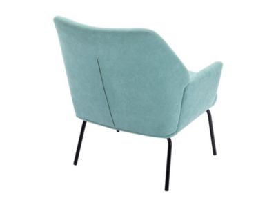Fauteuil en tissu vert d'eau PALMARELO