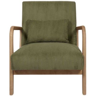 Fauteuil en velours côtelé Scott