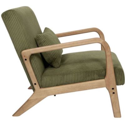 Fauteuil en velours côtelé Scott