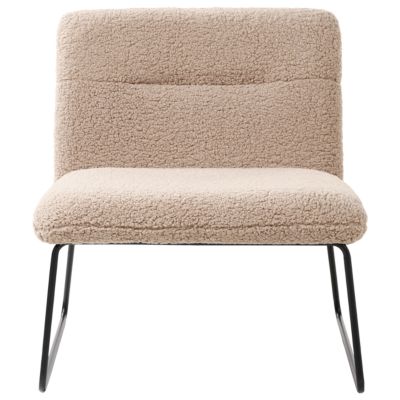 Fauteuil  entissu beige COTULLA