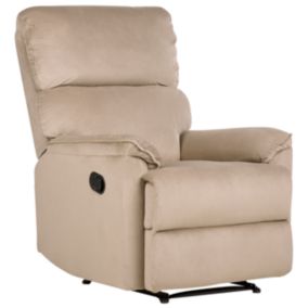 Fauteuil EVERTON Tissu Marron clair
