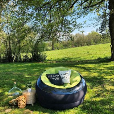 Fauteuil gonflable Onyx vert et noir Intex