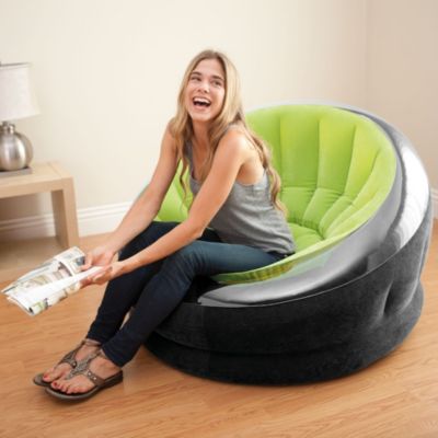 Fauteuil gonflable Onyx vert et noir Intex
